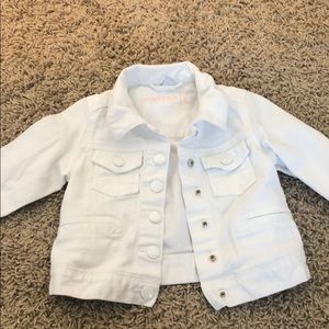BabyGAP girls white denim jacket